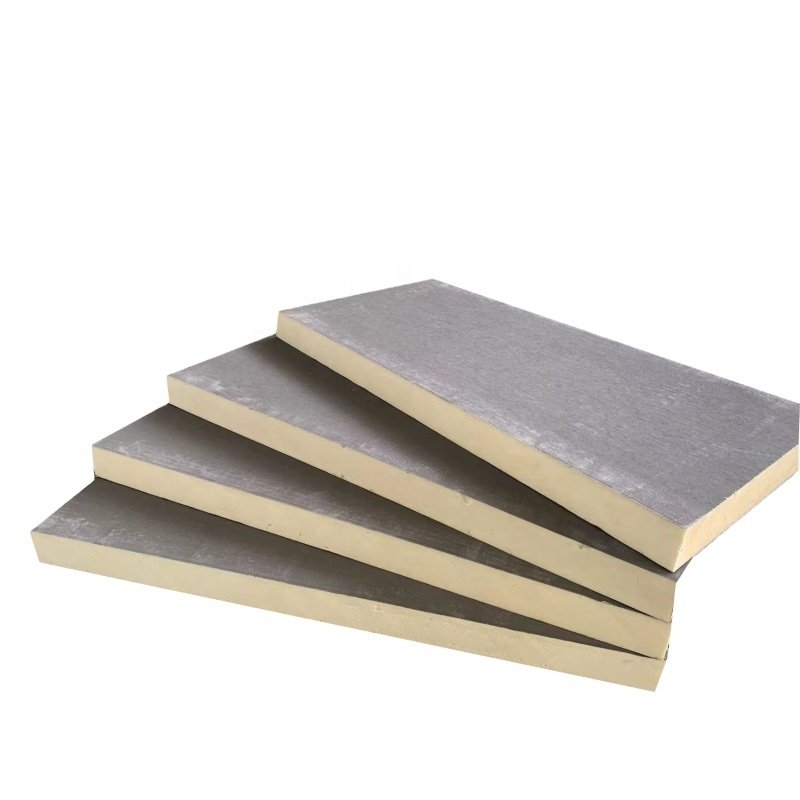 Strong pressure resistance PIR /PU rigid Foam Insulation Board B1 fire rating wall panel