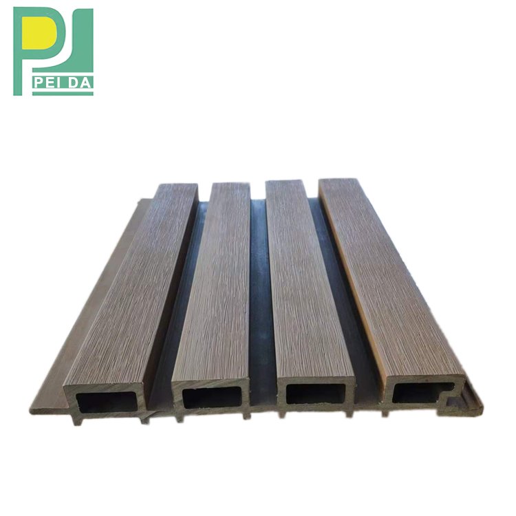 Guangzhou Interior Prefab House Slat Wall Strip Louver Screen WPC Board Panel 12mm
