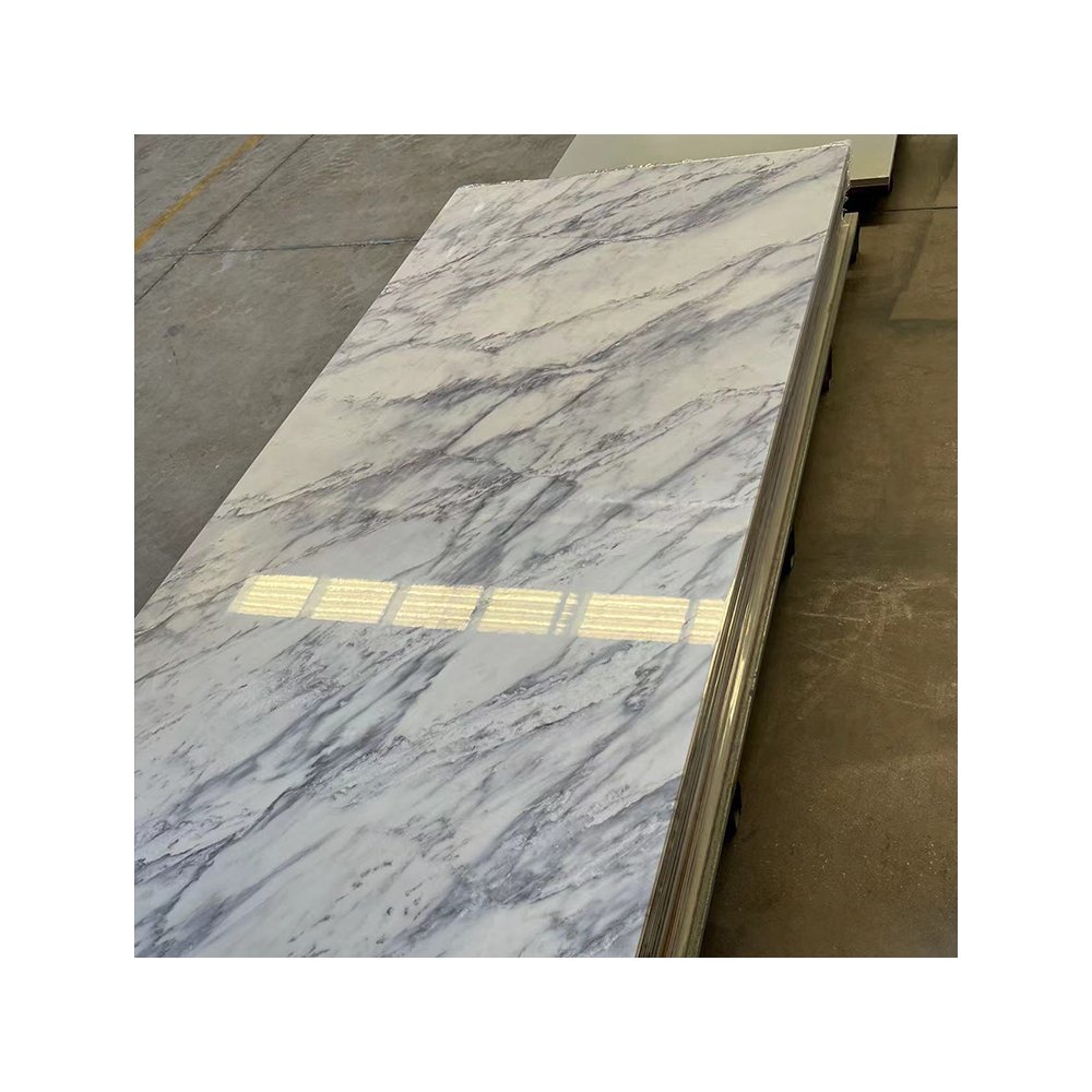 Modern Style Marble Sheet Board Moisture-Proof Waterproof for Interior Decorative Alternative to Marble Block for Household Use