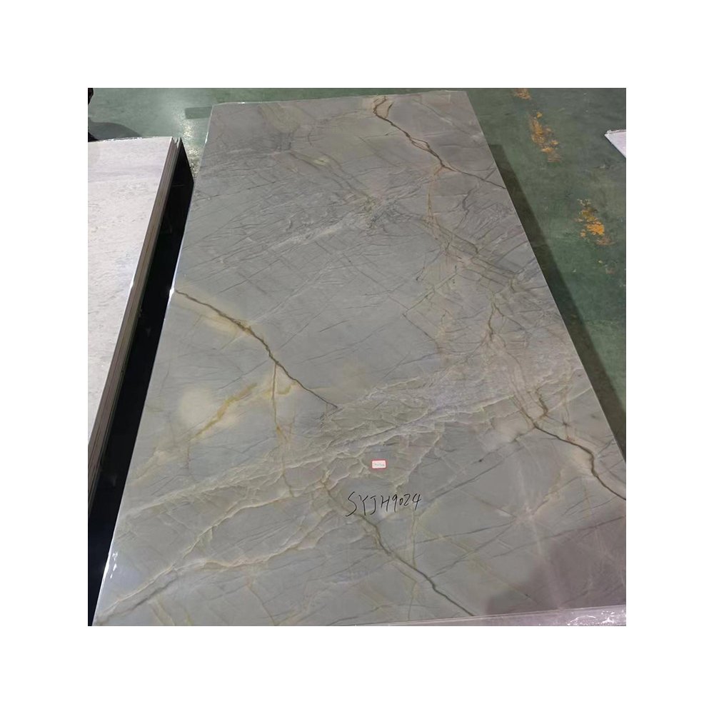 Modern Style Marble Sheet Board Moisture-Proof Waterproof for Interior Decorative Alternative to Marble Block for Household Use