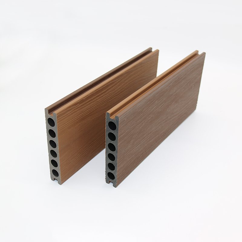Easy installation outdoor WPC decking flooring hollow board co-extrusion wpc decking