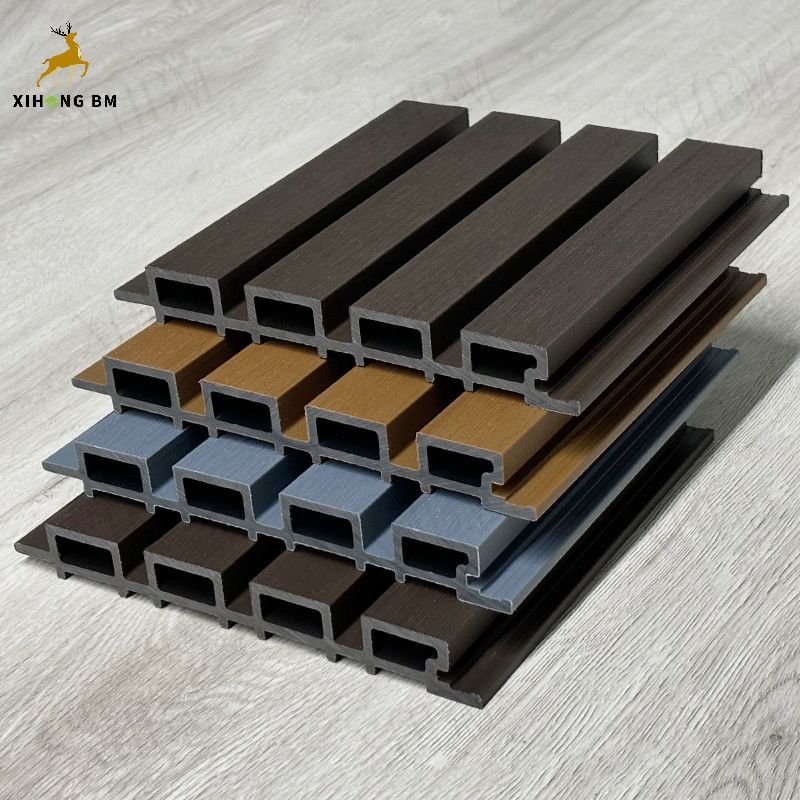 JSXH Uv-Stable Outdoor Composite Modern Wood Plastic Wpc Fence Compound Garden Fence Panel Wpc Outdoor Decking Board Panel