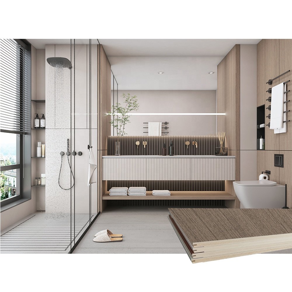 Manufacturer Interior Waterproof Bamboo And Wood Fiber Board WPC Wall Panel