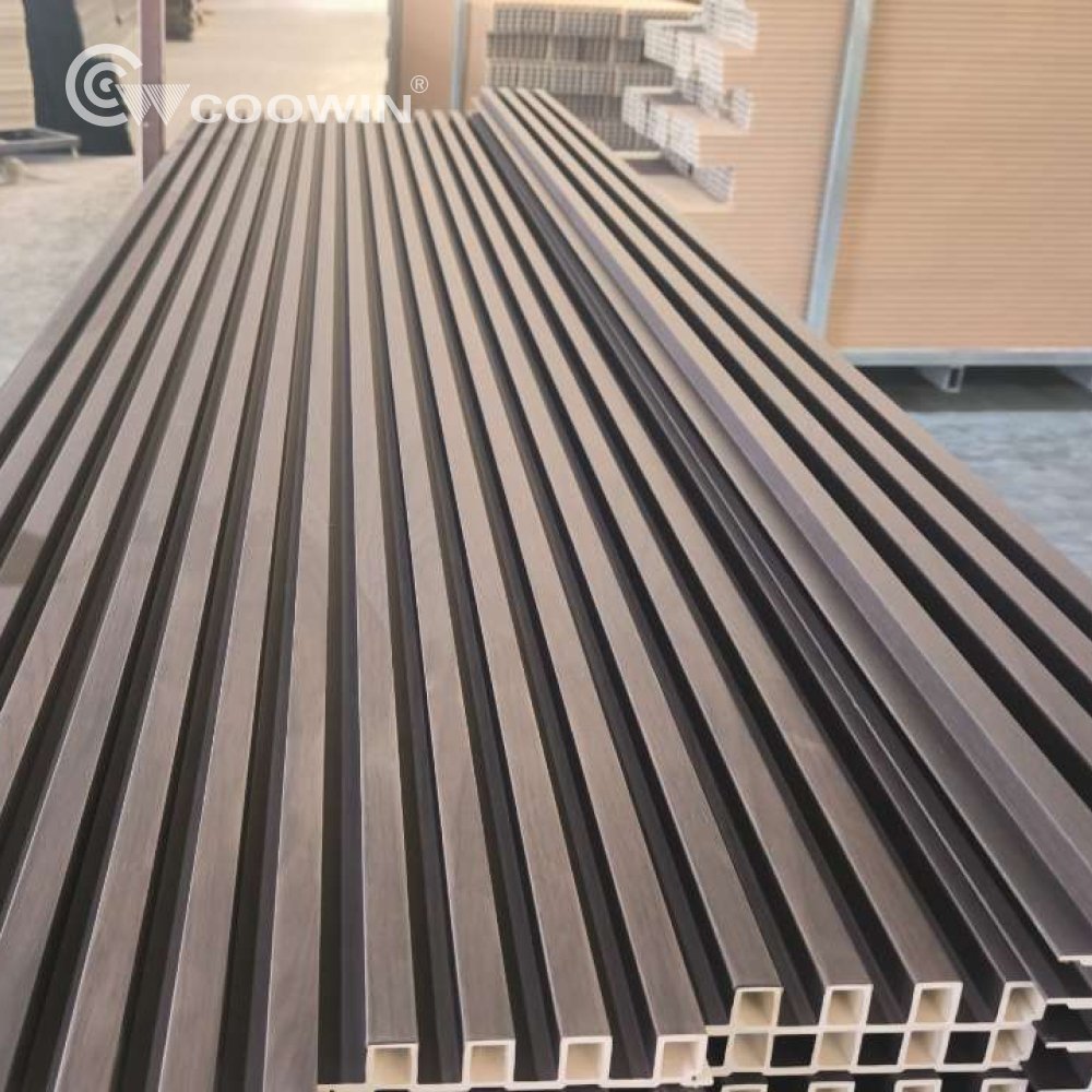 WPC Wooden Grain laminated Indoor WPC Wall Panel For Interior Decoration