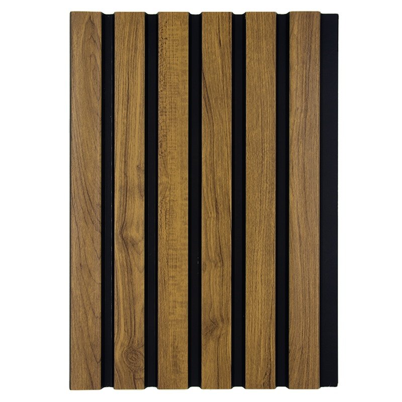 Hottest Eco-Friendly PS Wall Panel Easy Installation Wall Decoration for Villas Charcoal Louvers with 1 Year Warranty