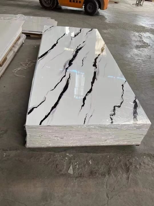 JSXH PVC Marble Wall Panels and Boards Fire-Resistant and Sound-Absorbing with New UV Technology for Interior Wall Decoration