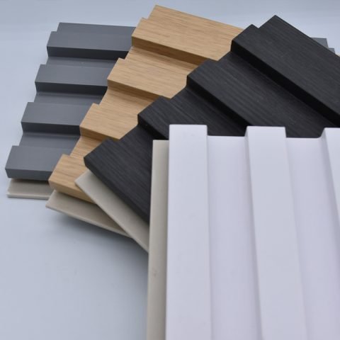 Cheap price co extrusion grille wall facade panel anti water WPC wall panel for exterior wall