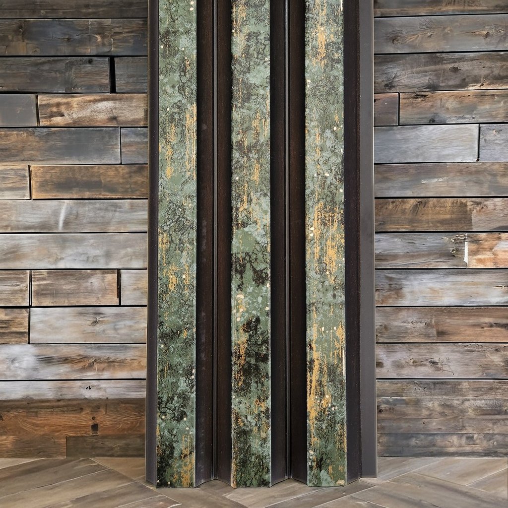 Hot Selling Eco-Friendly 3D Wall Panel Easy Installation ps Waterproof Charcoal Louvers for Villa Wall Decorations