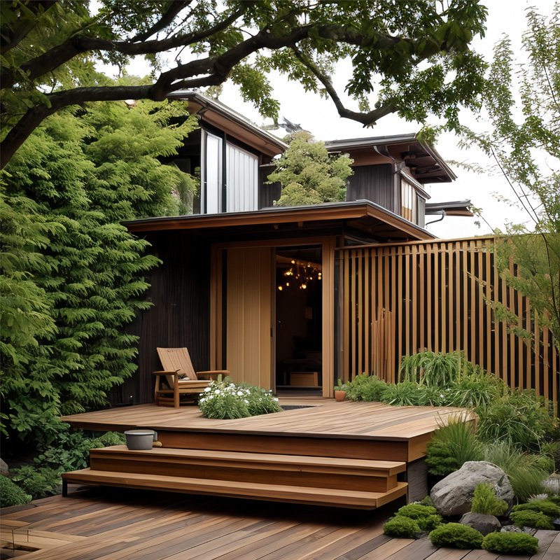 ZXL12012 Outdoor Garden Backyard Exterior Waterproof Wall Cladding Wall Boards 3d wood grain ASA Co-extruded WPC wall panel