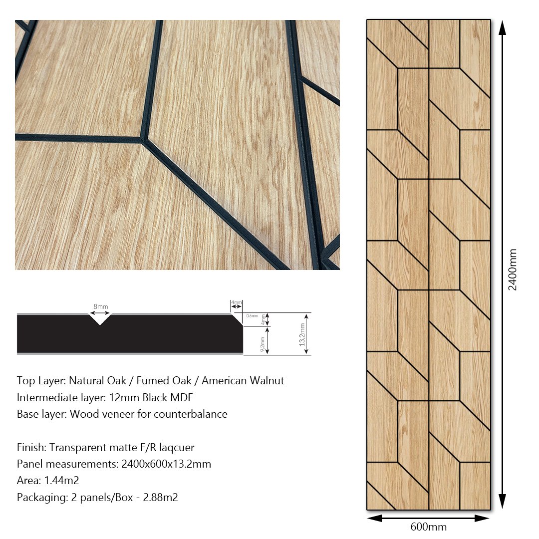 KASARO 3D wood MDF panel decorative board for wall