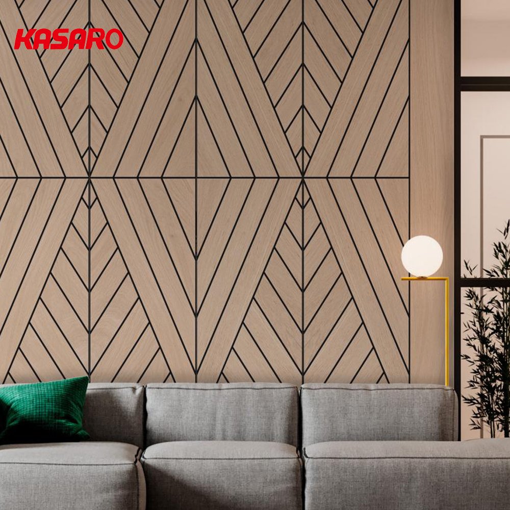 KASARO 3D wood MDF panel decorative board for wall