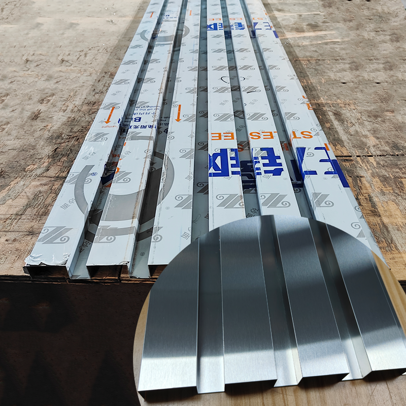 Wall Panels & Boards Stainless Steel 3D Fluted Panel Profile Silver Metal Grille Panel Decorative Cladding