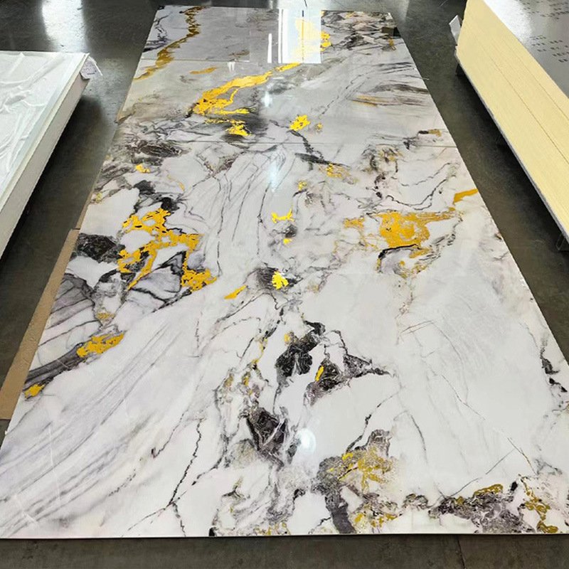 Quality Assurance Uv Marble Plastic Sheet Pvc modern wall panels pvc wall panels boards for Decoration