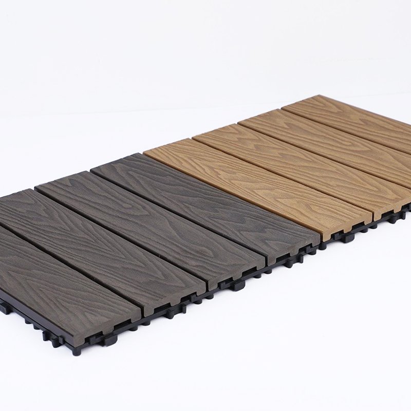 Factory Direct Design Cladding Effortless Decking Seamless Wood Plastic Composite wpc diy deck tiles