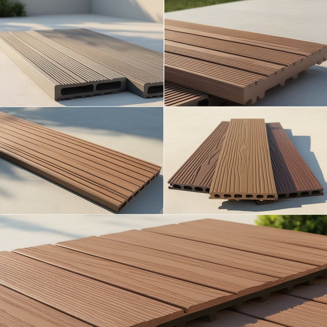 Wood Plastic Composite (WPC) Decking Panels Best Price Premium Quality from Real Factory Custom Size and Color Available!