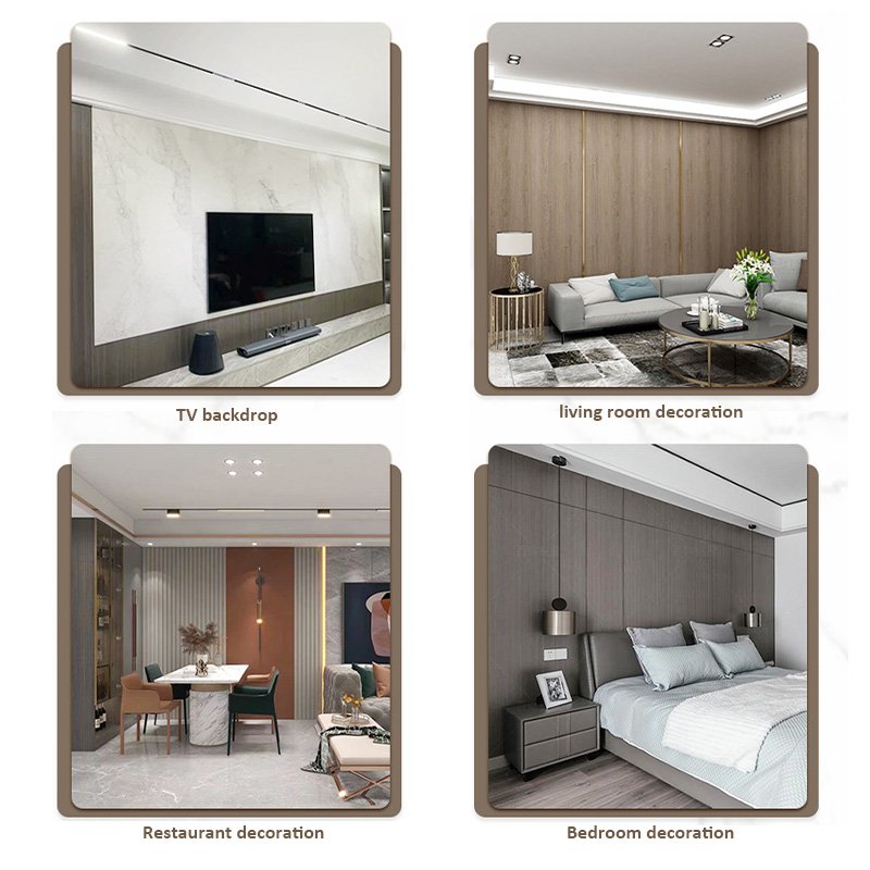 New Design Easy to install non-deformable luxury decorative pvc wall board interior pvc wall panels for renovation