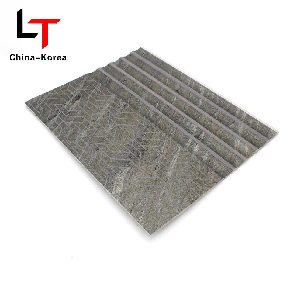 LT Best Selling PS Waterproof WPC fluted wall panels 3d Slat Acoustic Seamless fluted Wall Board For Home Decoration