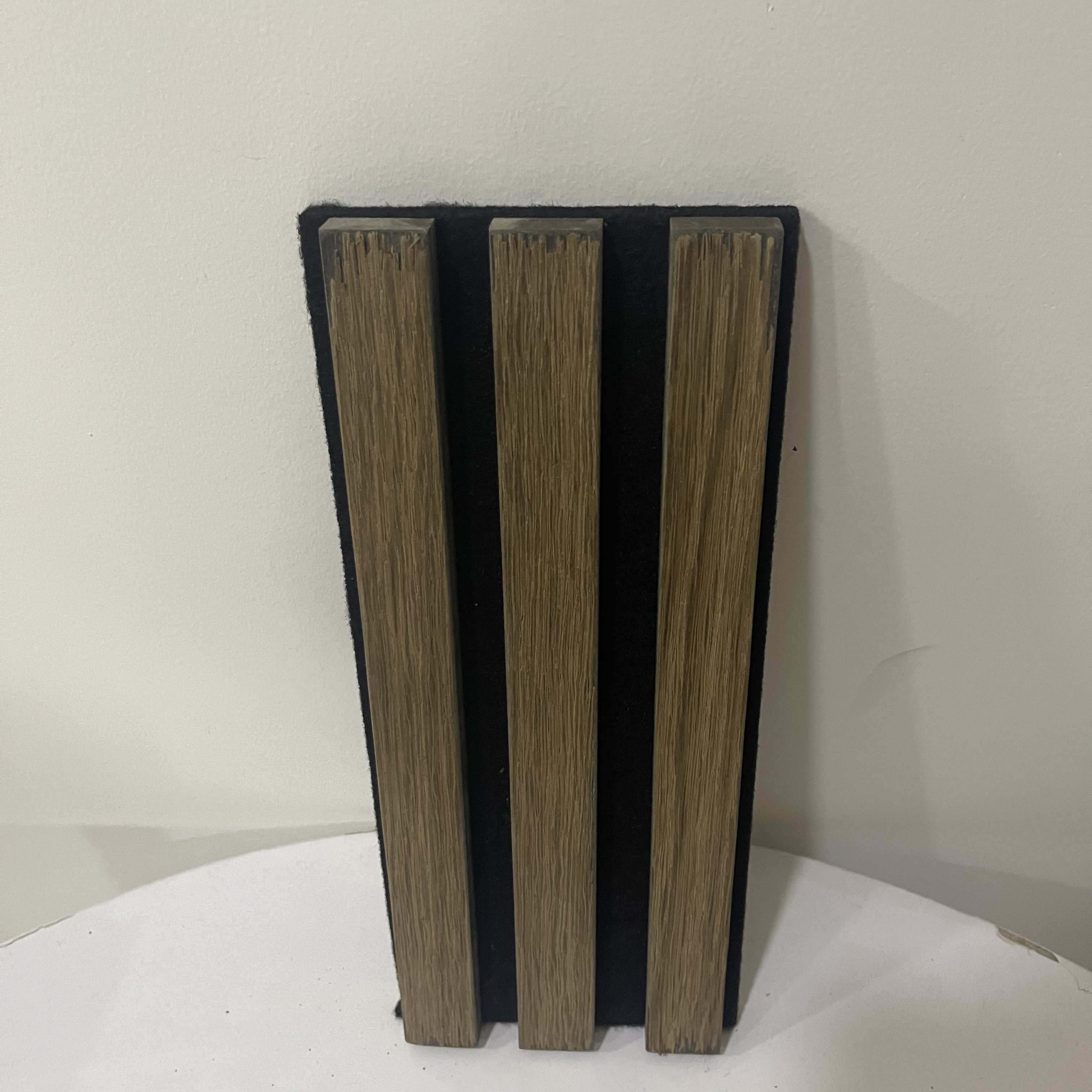 Easy to installation eco friendly material fireproof polyester board for indoor sound absorption wooden slat acoustic wall panel
