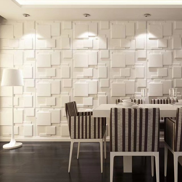 Easy installation high quality Modern Interior decoration 3D pvc wall Panel/Sticker Waterproof 3d pvc board