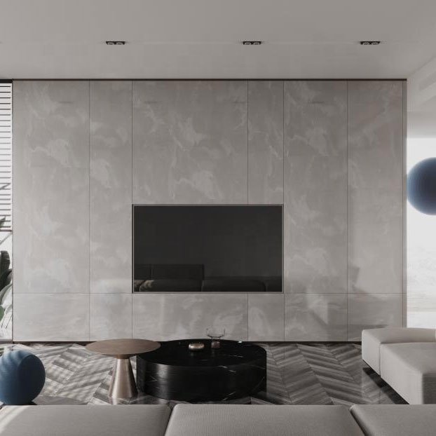 Anti-collision seamless whole house decor wood decorative sound proof sheets fluted interior boards pvc wall panels