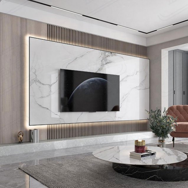 Anti-collision seamless whole house decor wood decorative sound proof sheets fluted interior boards pvc wall panels