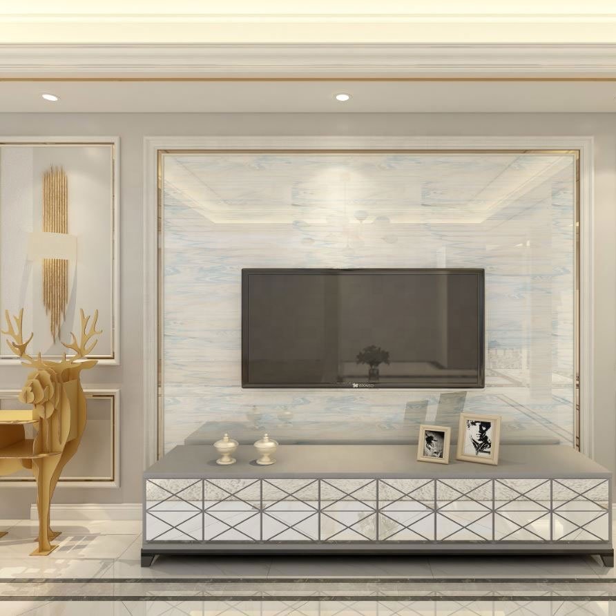 Anti-collision seamless whole house decor wood decorative sound proof sheets fluted interior boards pvc wall panels