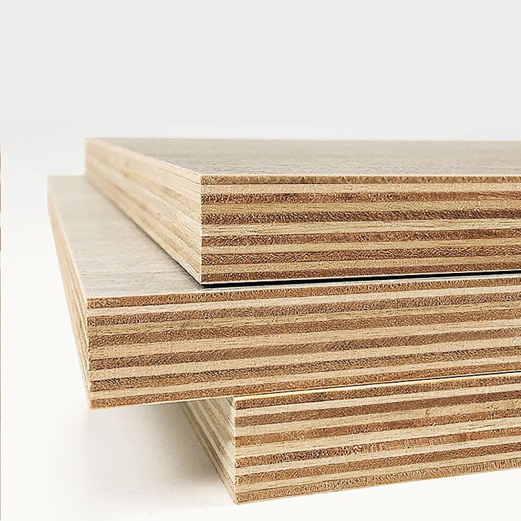 Chinese High Glossy Hot Press Wood Texture Melamine Paper Sheets White Melamine Laminated Plywood Multilayer Board Eucalyptus
