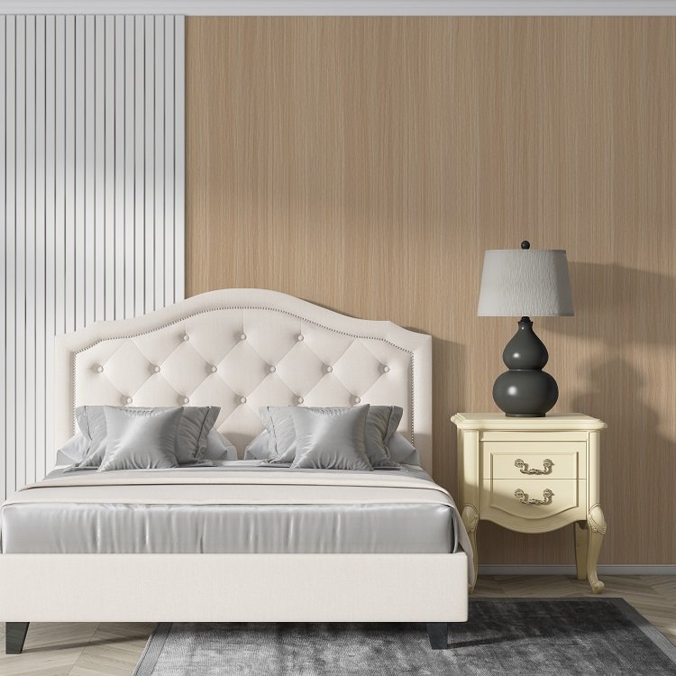 Light weight bamboo charcoal board polished glazed marble look slabs stone wall pannls