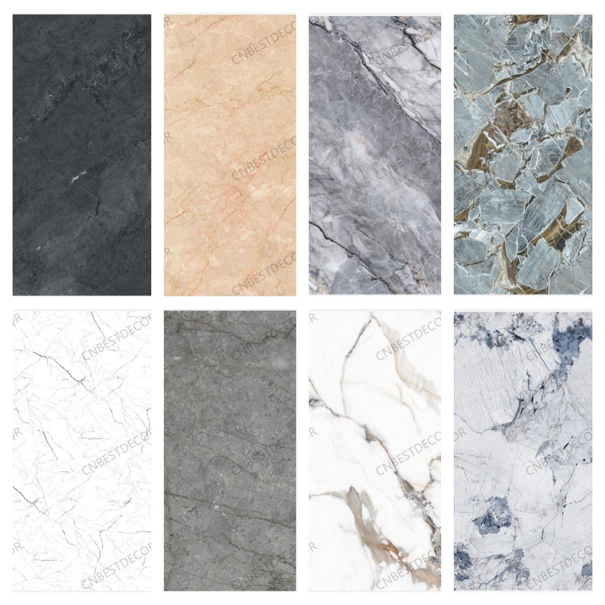 Factory Direct Sale UV Sheet Pvc Marble Sheet High Strength 3D Printing PVC Wall Panel Marble 3d Uv Boards
