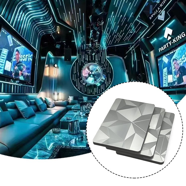Carbon Crystal Plate Wood Fireproof Water Ripple Carbon Crystal Board Carbon Crystal Wall Panel