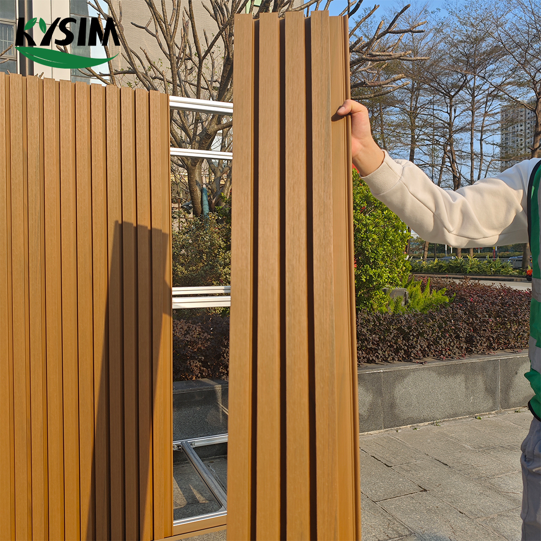 wood plastic composite board for interior and exterior wall decoration WPC wall panel