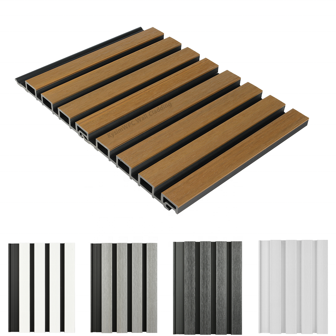 wood plastic composite board for interior and exterior wall decoration WPC wall panel