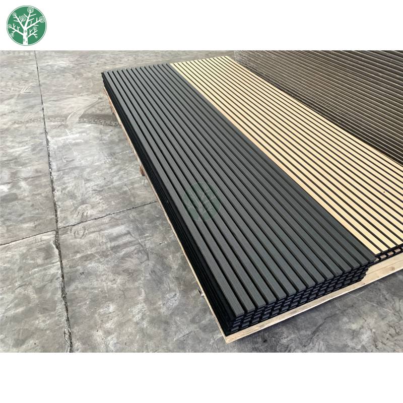 Oak Wooden Led Lights Acoustic Wall Panel Fluted Wall Cladding Slat Sound Proof Wall Panels For Living Room