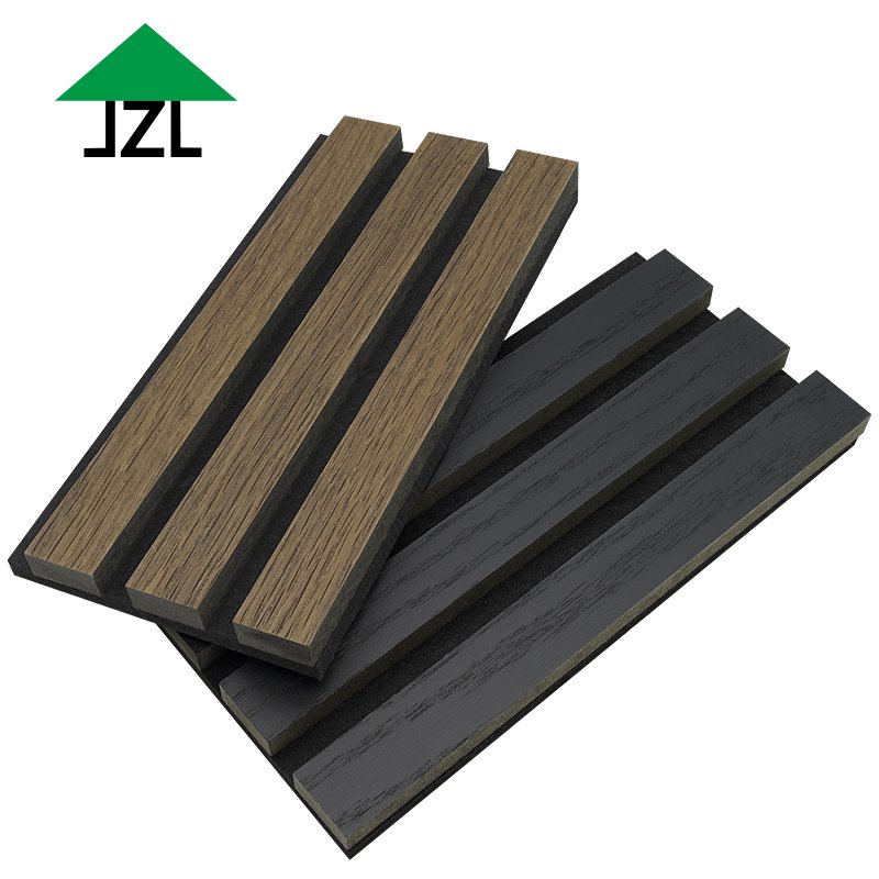 Akupanel 3D Design Sound Absorbing Wooden Wall Decor Pet Wood Strip Slatted Acoustic Panels Decoration Wall Ceiling Acoustic