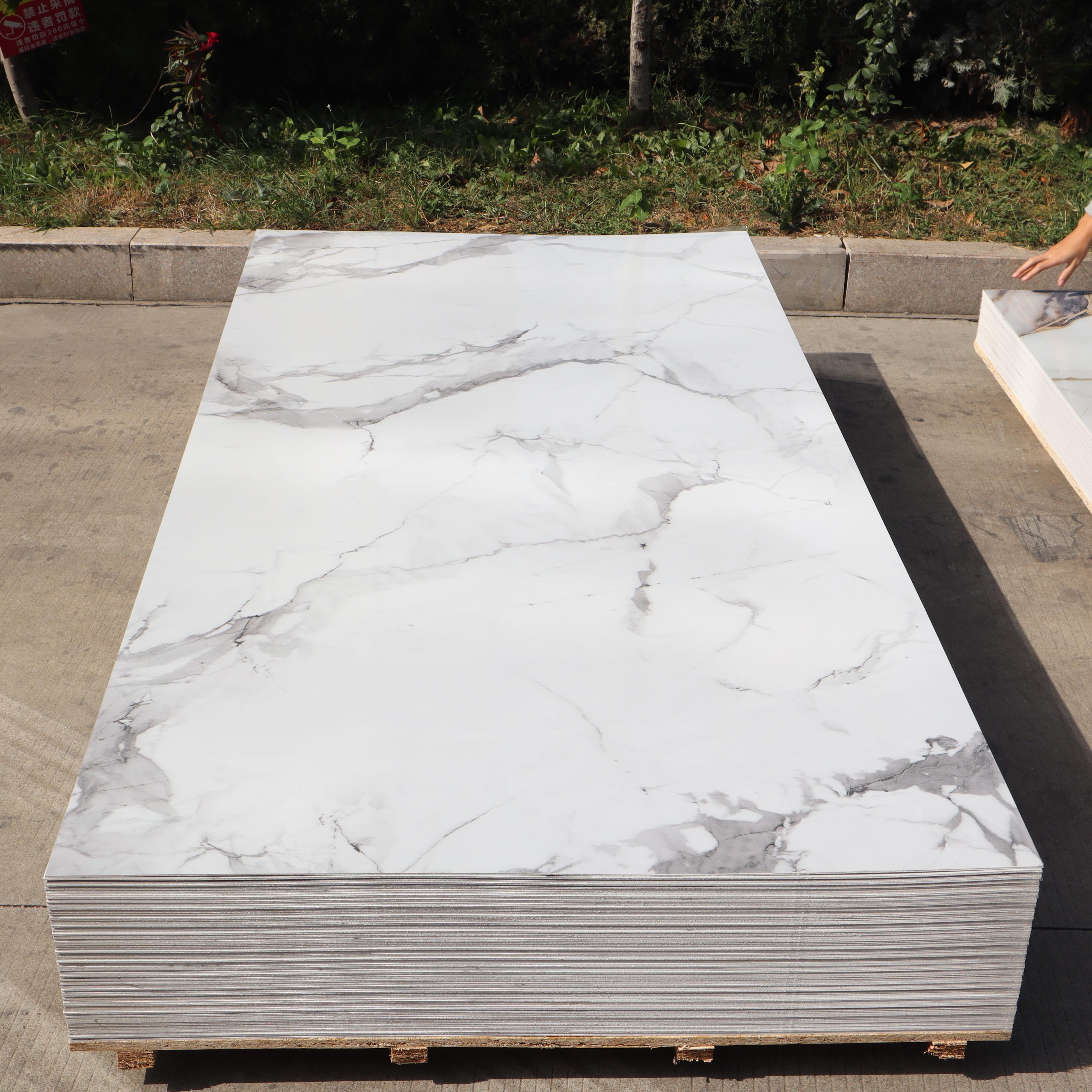 SPC Wall Panel PVC marble UV board other board building materials for decorate luxury design