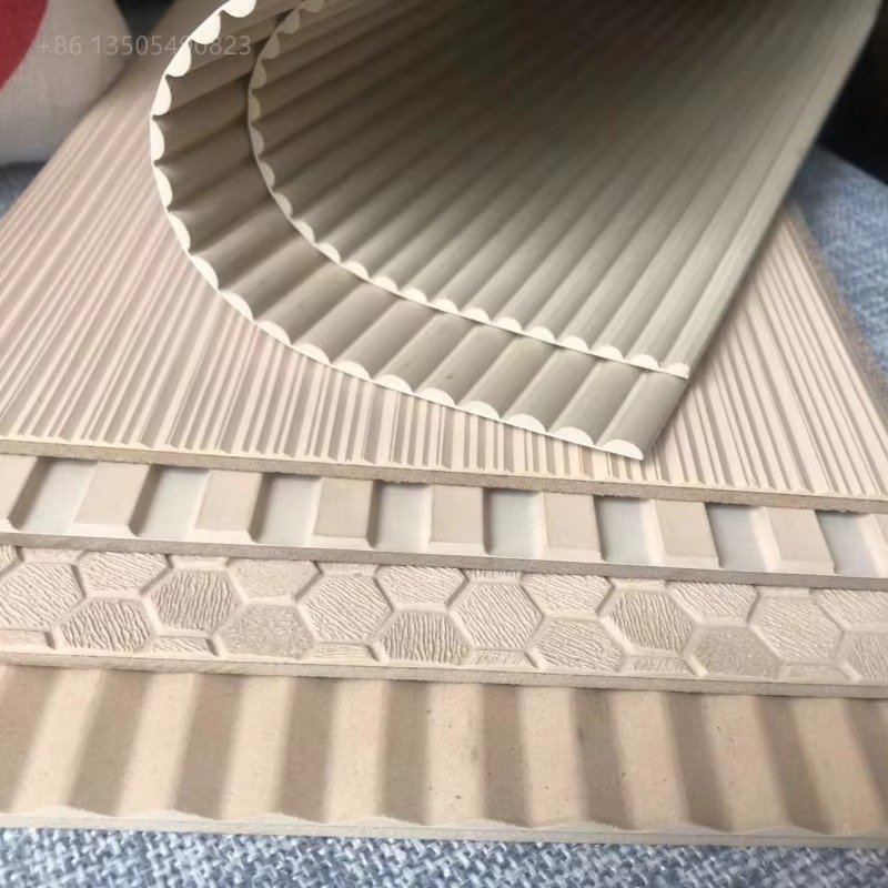 High Quality Flexible Half Round Solid Wood Panel for Wall Pole Covering and Decoration Tambour Panel Board mold press molding