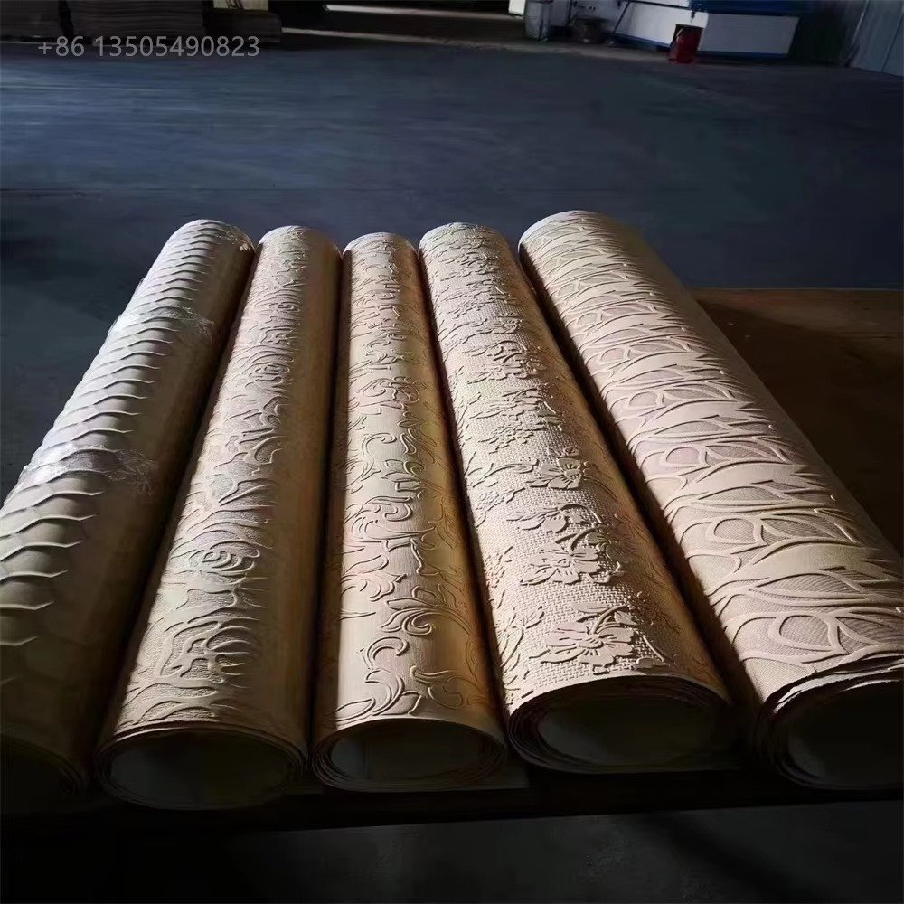 High Quality Flexible Half Round Solid Wood Panel for Wall Pole Covering and Decoration Tambour Panel Board mold press molding