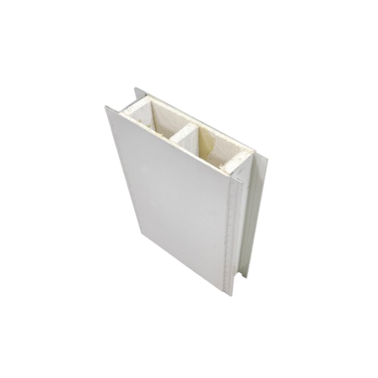 50/75/100mm Metal Surface Hollow Glass Magnesium Board Fireproof Rock Wool Core Graphite Manual Purification Building Material