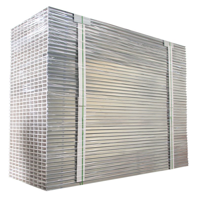 50/75/100mm Metal Surface Hollow Glass Magnesium Board Fireproof Rock Wool Core Graphite Manual Purification Building Material