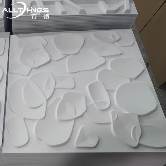 50*50cm 3d geometric pvc wall panel waterproof wallpapers high quality 3d pvc other boards home art decoration