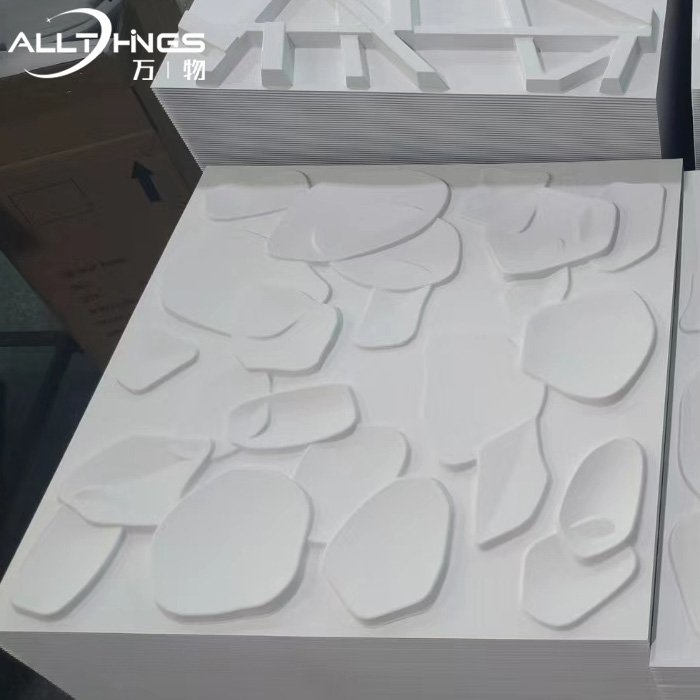 50*50cm 3d geometric pvc wall panel waterproof wallpapers high quality 3d pvc other boards home art decoration
