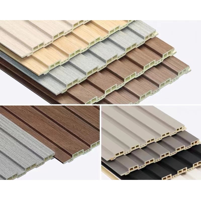 Luxury laminate interior Grating 3D wpc wallboard for living room decorative indoor Wood Plastic Composite wall panel cladding