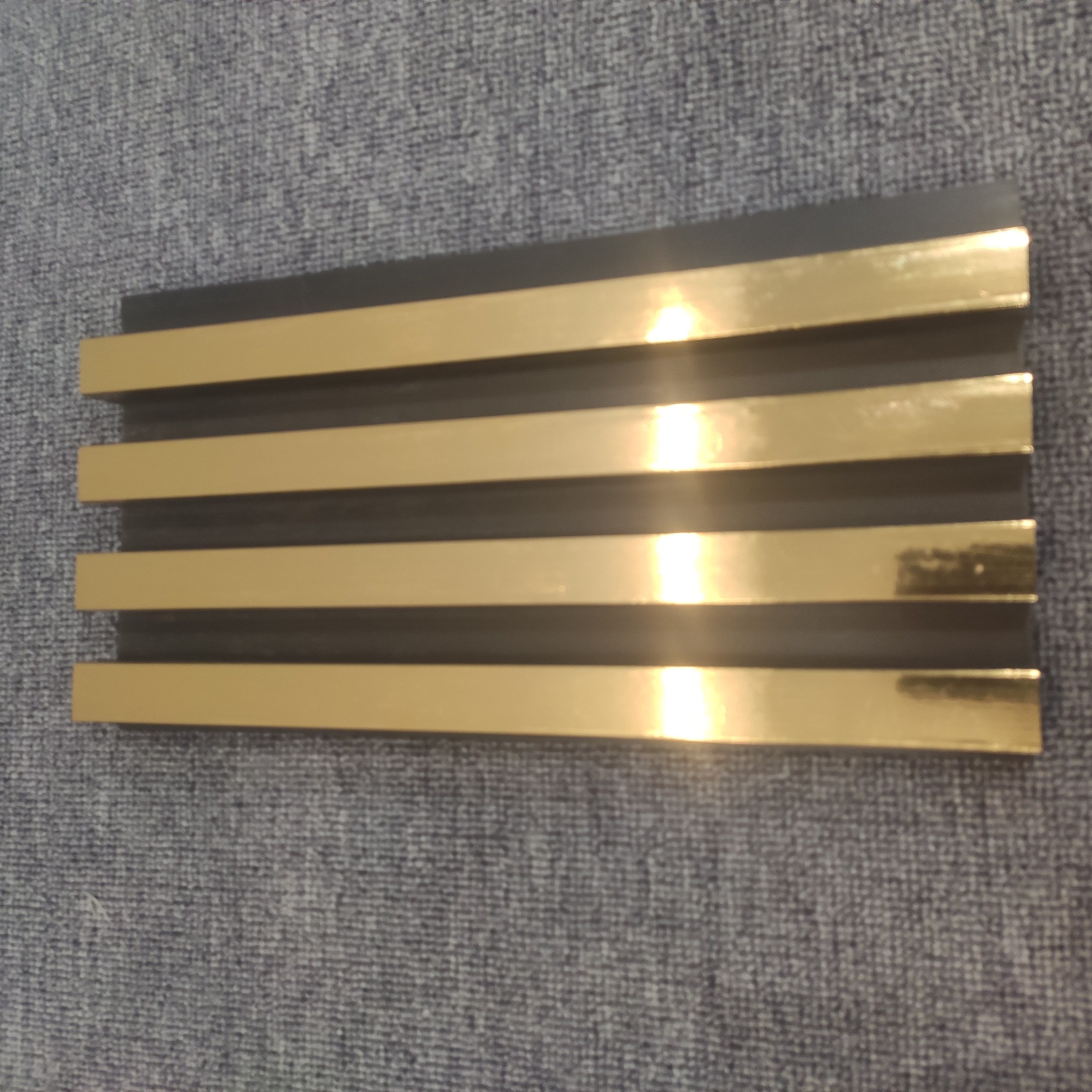 Factory Supply Top Quality golden Eco-Friendly 3D WPC Wall Panel Bamboo Fluted Panels Wallboard for Interior home decor