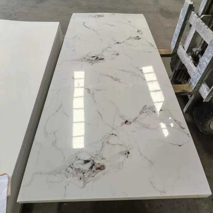 pvc wall panel sheets UV PVC marble paneling TV wall Decoration plastic flexible wall board