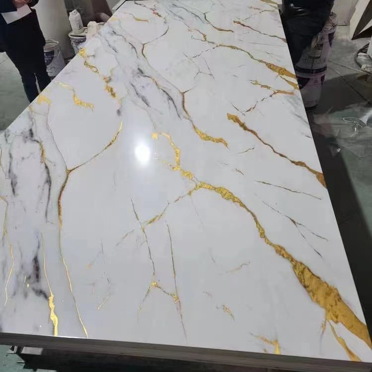 pvc wall panel sheets UV PVC marble paneling TV wall Decoration plastic flexible wall board