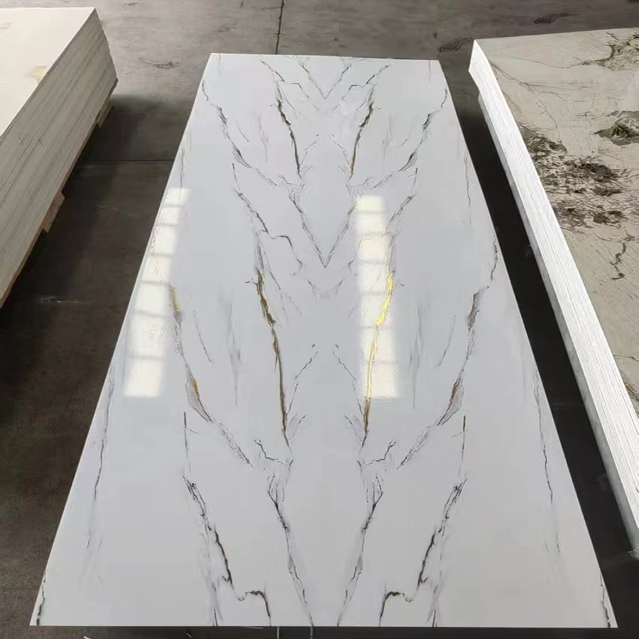 pvc wall panel sheets UV PVC marble paneling TV wall Decoration plastic flexible wall board