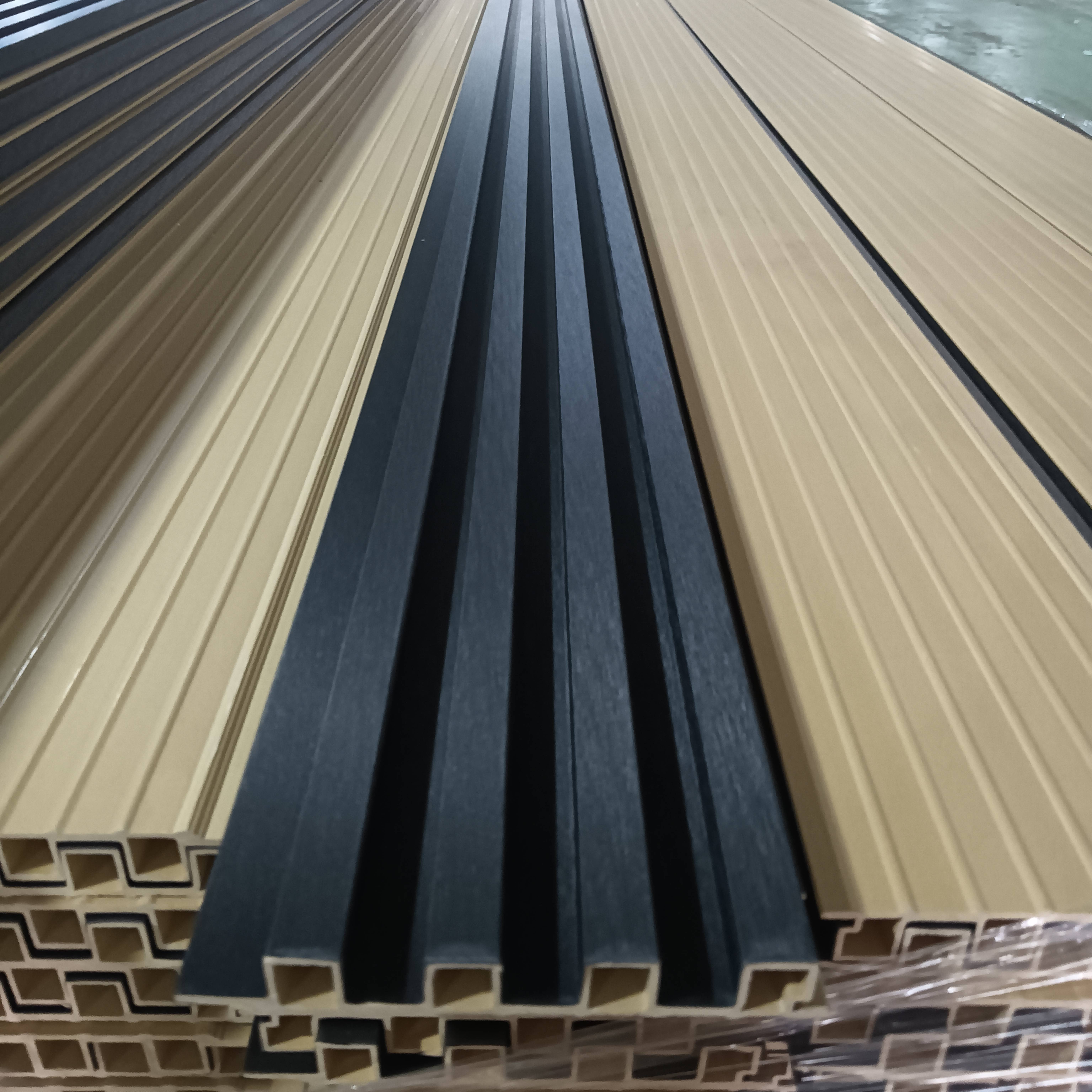 Interior Wall Panel WPC Decor Wood Veneer WPC Fluted Wall Panel WPC Wall Panel