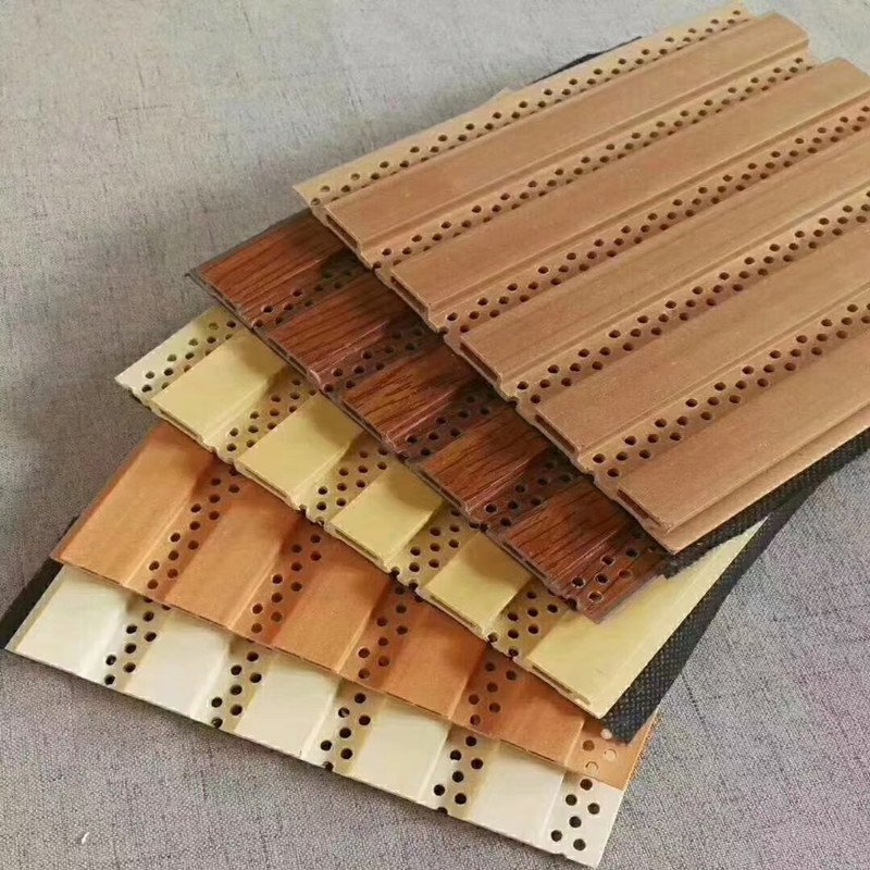 Interior sound-absorbing boards waterproof wpc wall panel wooden cladding panel decor flexible wall cladding panels