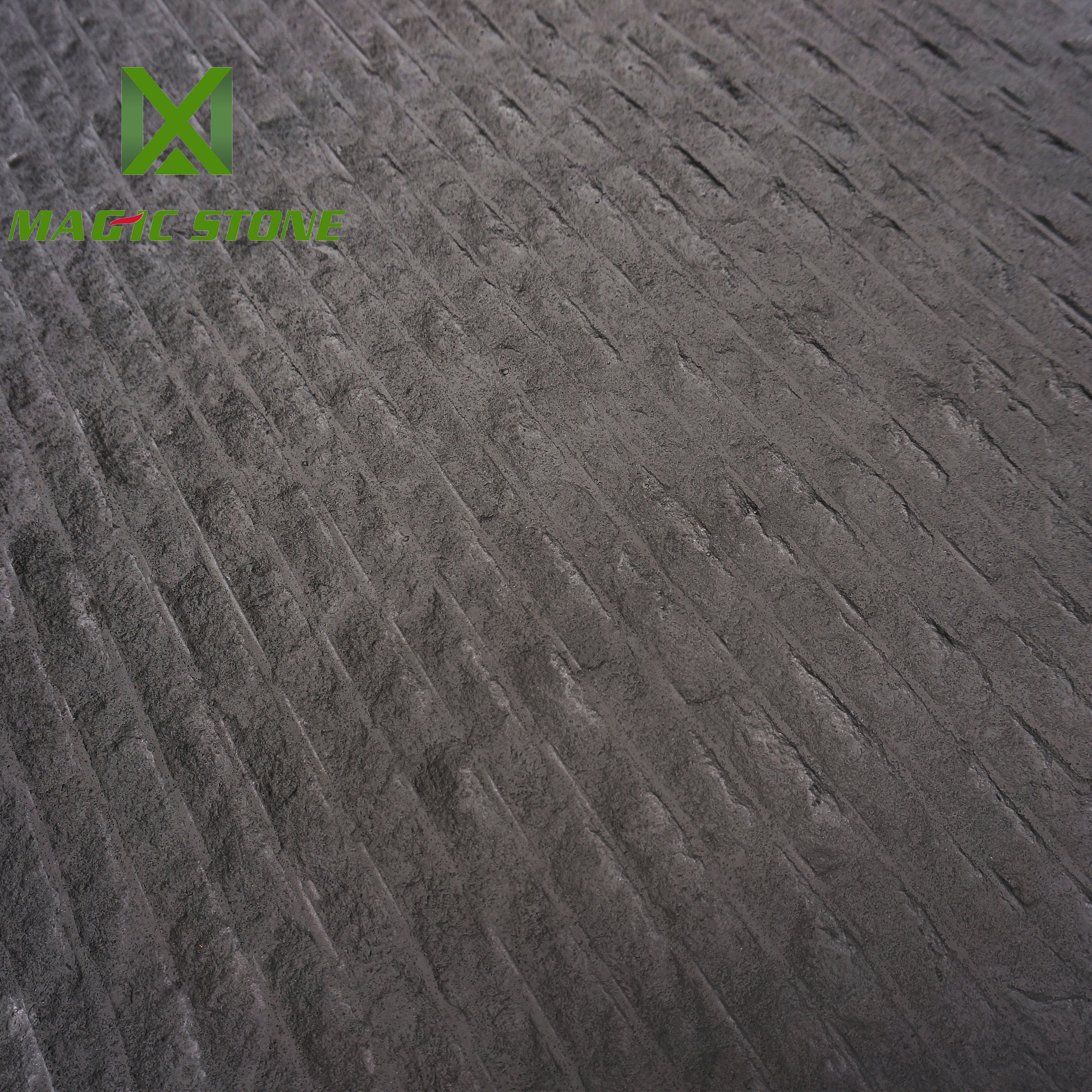 Natural Stone Cladding 600x2400mm Line Flexible Ceramic Tiles Stone Effect Flexible Thin Panels For Wall Veneer