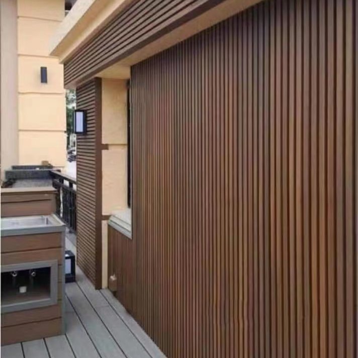 Co-Extrusion Wood Plastic Composite Panel WPC Wall Cladding Great Wall Board 219*26mm XFW022